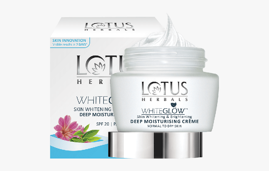 Lotus Herbals Whiteglow Skin Whitening & Brightening - Lotus White Glow Moisturiser, HD Png Download, Free Download