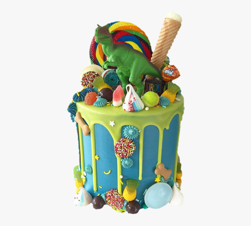 Dinosaur Drip Cake Ideas, HD Png Download, Free Download