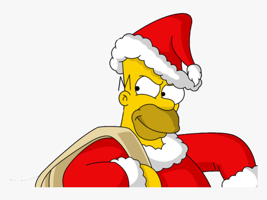 Homero Simpson Santa Claus, HD Png Download, Free Download