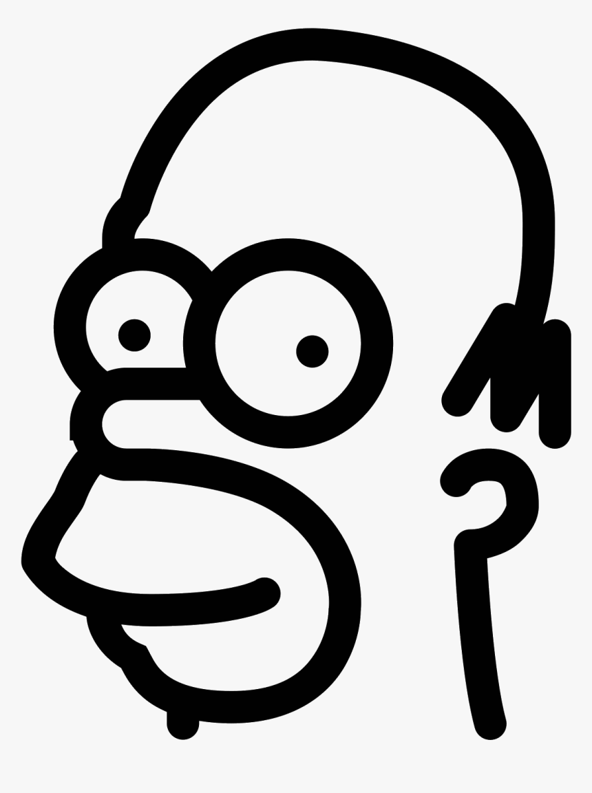 Homer Simpson Icon Homer Simpson Pumpkin Carving Stencil HD Png