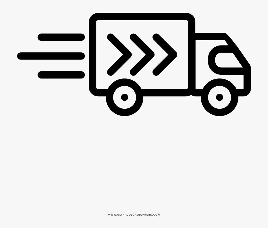 Delivery Truck Coloring Page - Icon Vector Delivery Truck, HD Png Download, Free Download