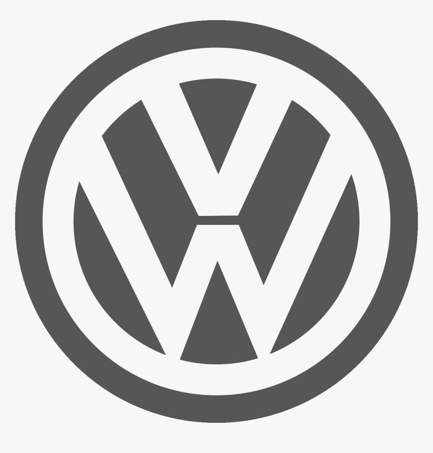 Volkswagen Drawing Emblem Vw - Volkswagen Logo Black And White, HD Png Download, Free Download