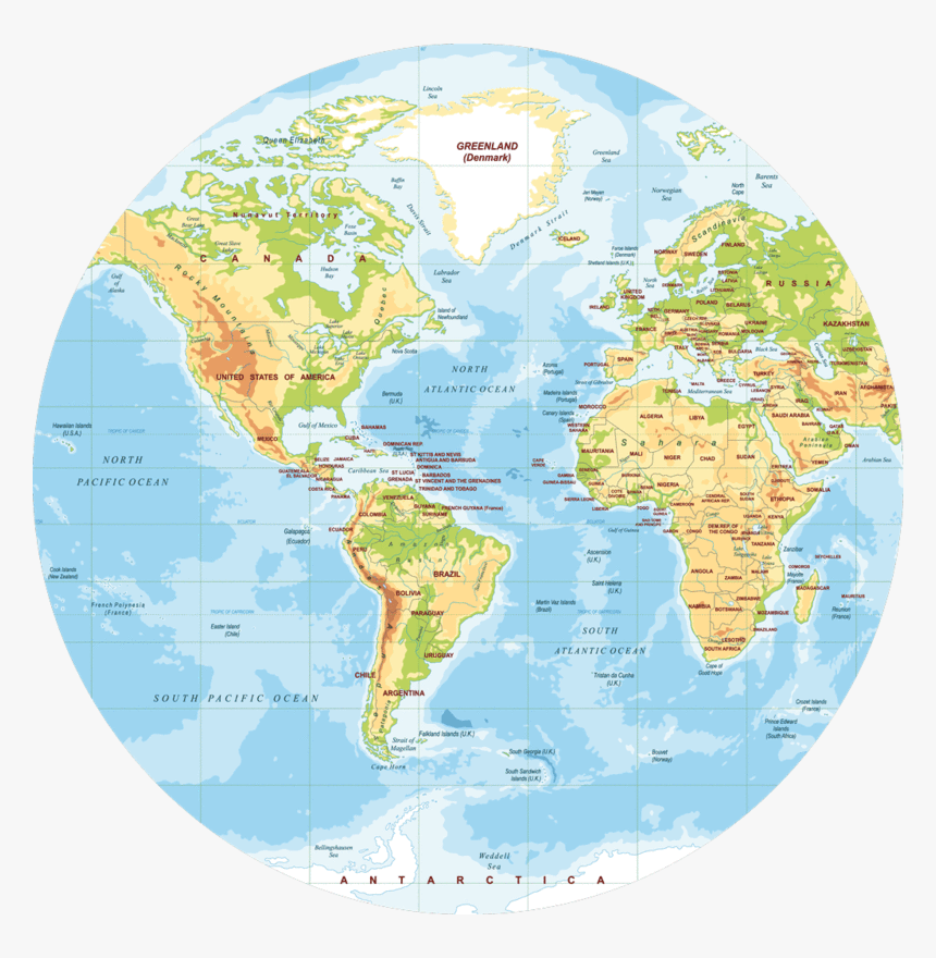 Round Map Of The World Kaleb Watson
