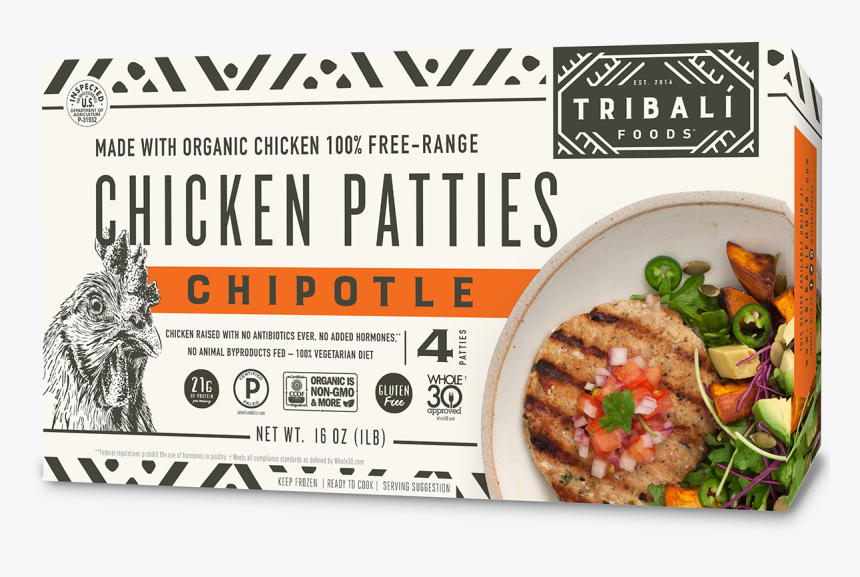 Tribali Chipotle Chicken Patties, HD Png Download, Free Download