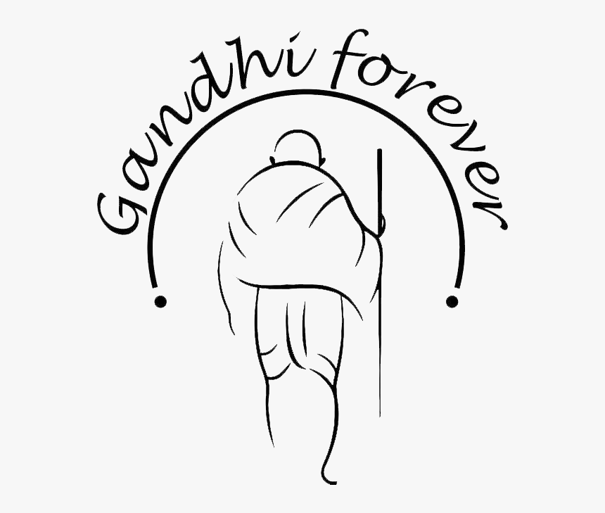 Gandhiji Sketch Gandhiji Related Drawing Hd Png Download Kindpng