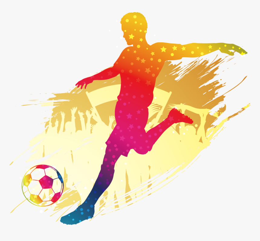 Transparent Kickball Png - Silhouette Soccer Clipart, Png Download, Free Download