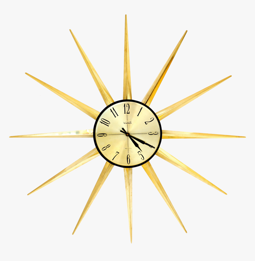 Starburst Drawing Wall - Clock, HD Png Download, Free Download