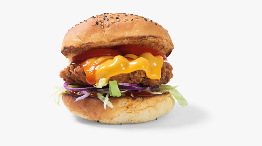 Mexican Salsa Chicken Burger, HD Png Download, Free Download