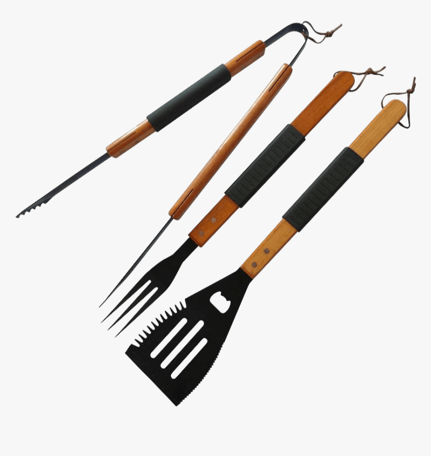 Bbq Grill Tool Set 3 Piece - Bbq Tools Png, Transparent Png, Free Download