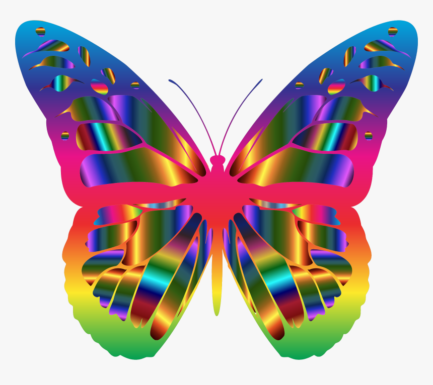 Iridescent Monarch Butterfly 19 Clip Arts - Beautiful Butterfly, HD Png ...