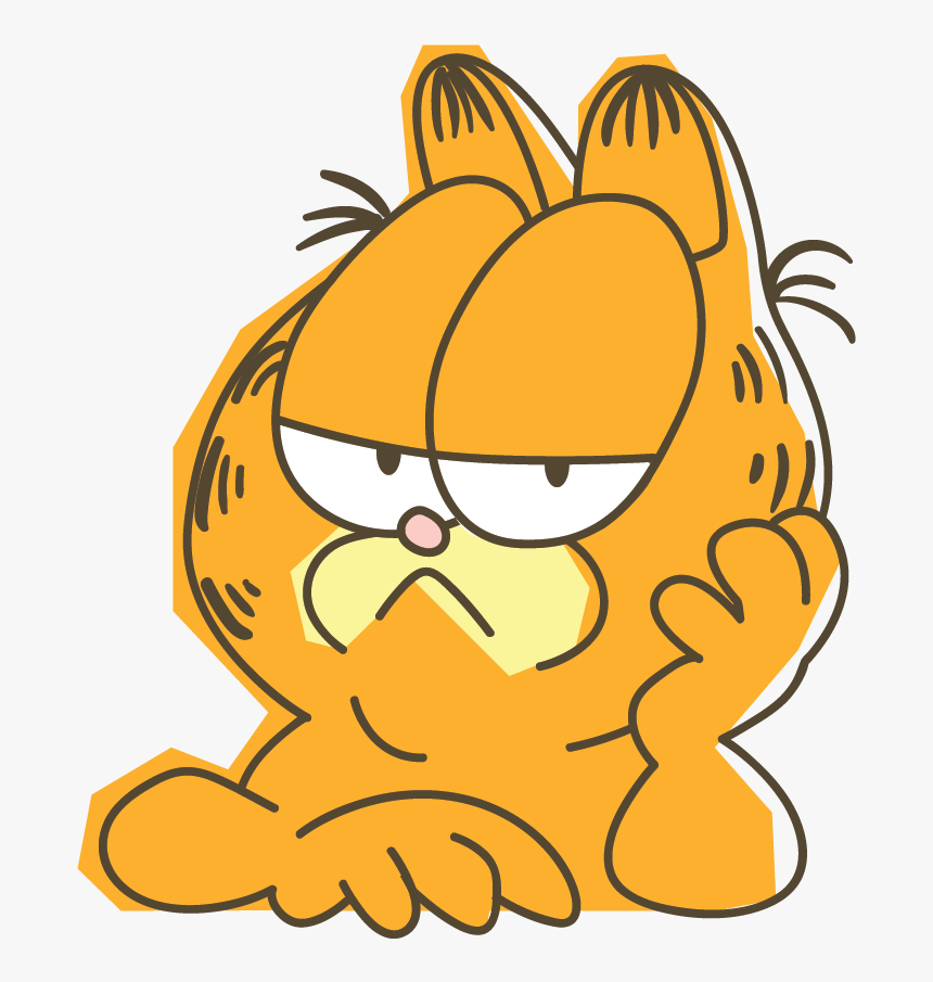 Garfield Line Messaging Sticker, HD Png Download, Free Download