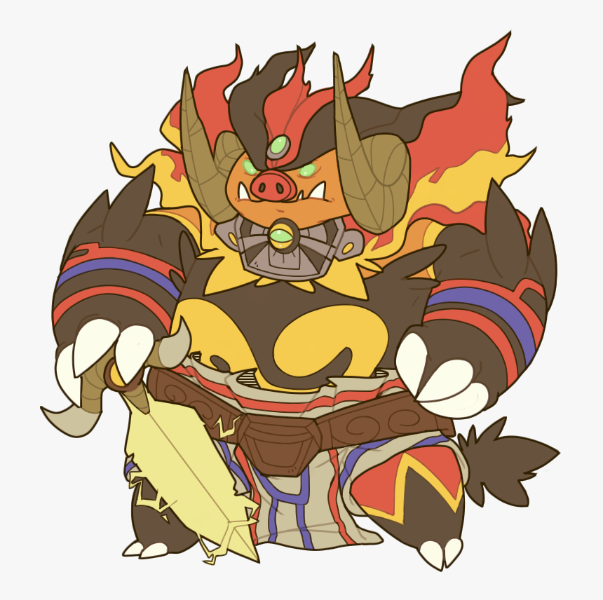 Ganondorf The Emboar - Emboar Ganon, HD Png Download, Free Download