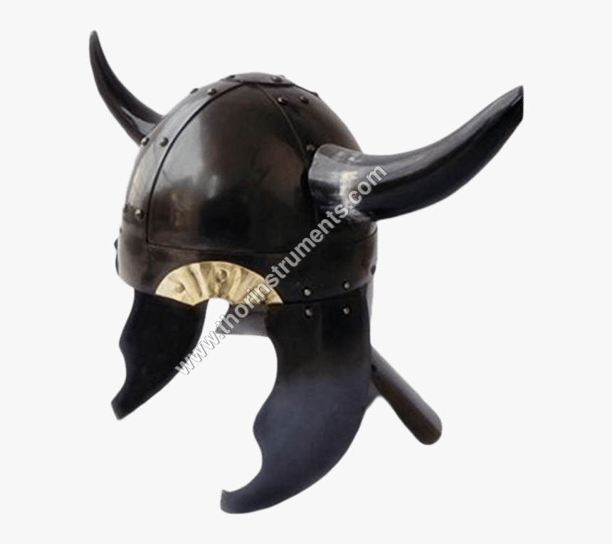 Viking Barbarian Hm259 Armor Helmet With Horns - Fish, HD Png Download, Free Download
