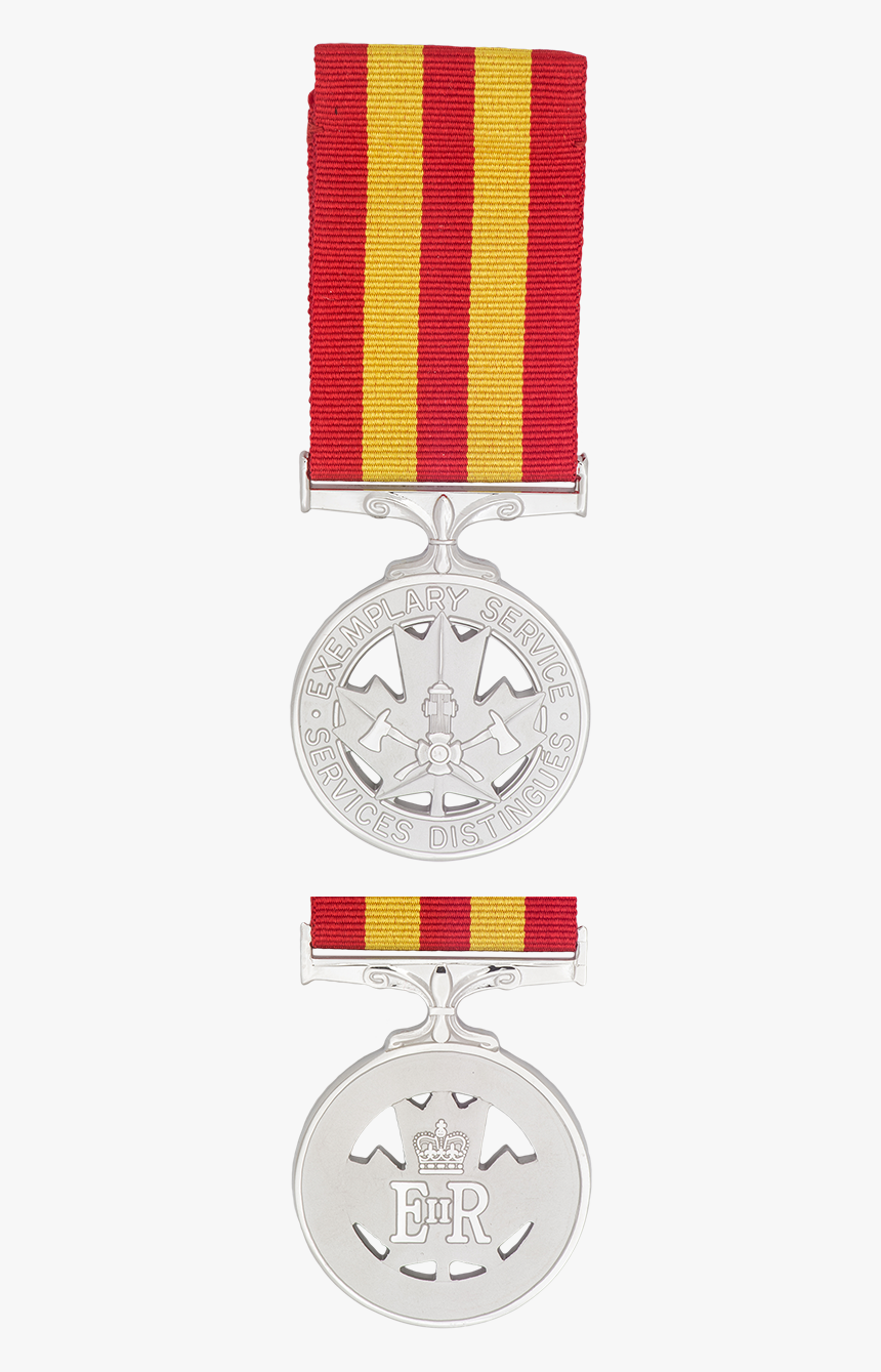 Fire Service Exemplary Service Medal - Emblem, HD Png Download, Free Download