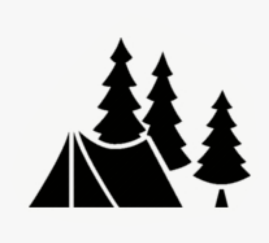 S"more Camping Campsite Outdoor Recreation Tent - Outdoor Camping Tent Silhouette, HD Png Download, Free Download