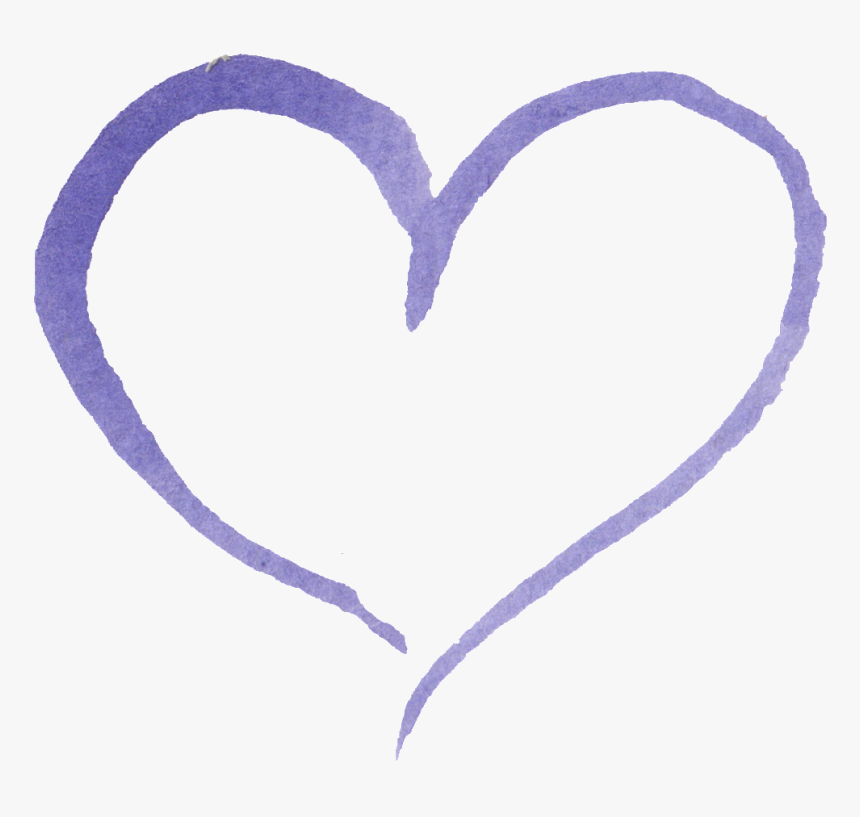 This Graphics Is Purple Heart Love Transparent Decorative - Heart, HD Png Download, Free Download