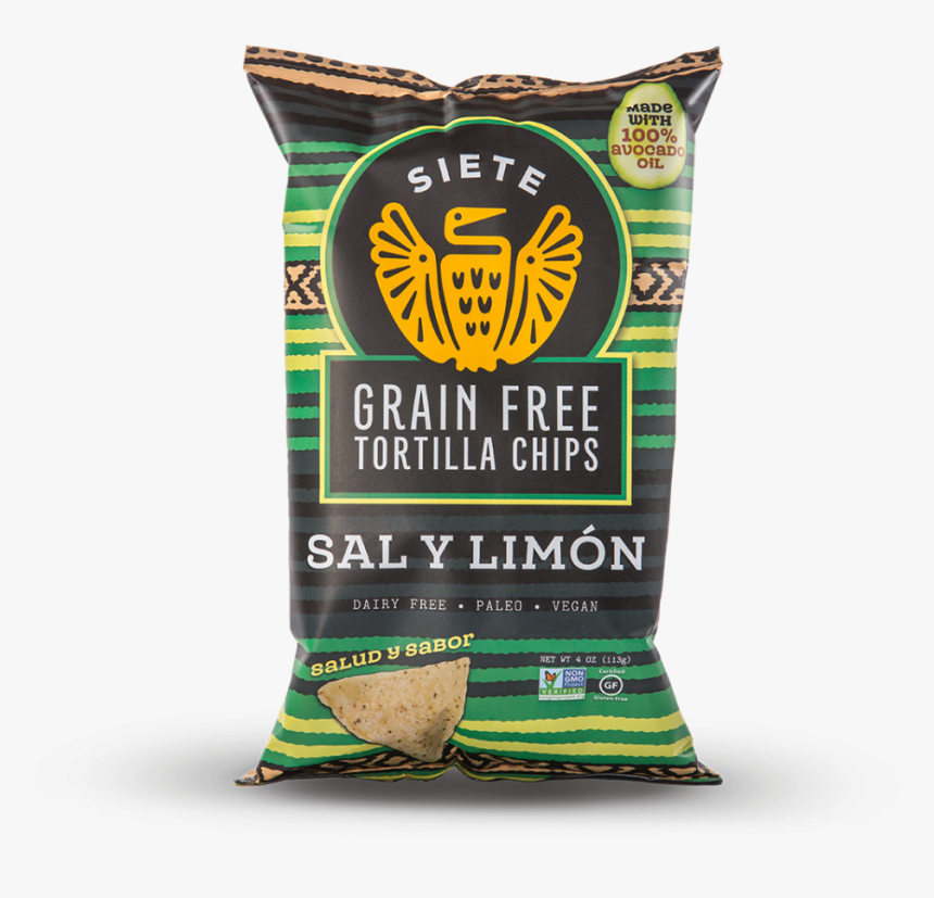 Sal Y Limon Grain Free Tortilla Chips - Siete Grain Free Tortilla Chips, HD Png Download, Free Download