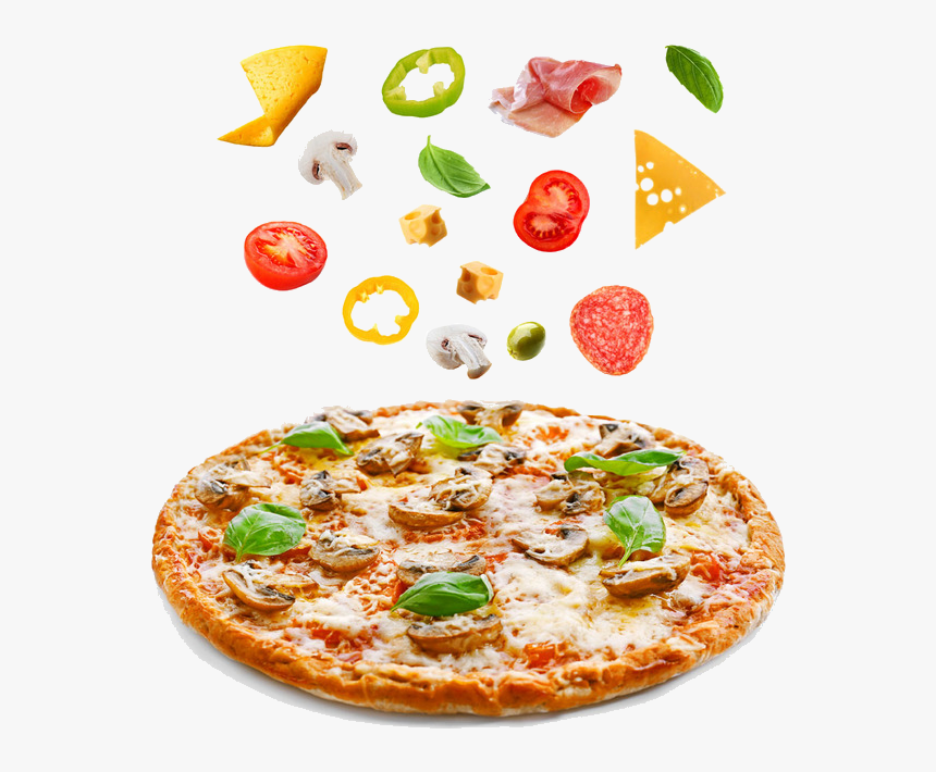 Fast Food Pizza Background, HD Png Download - kindpng