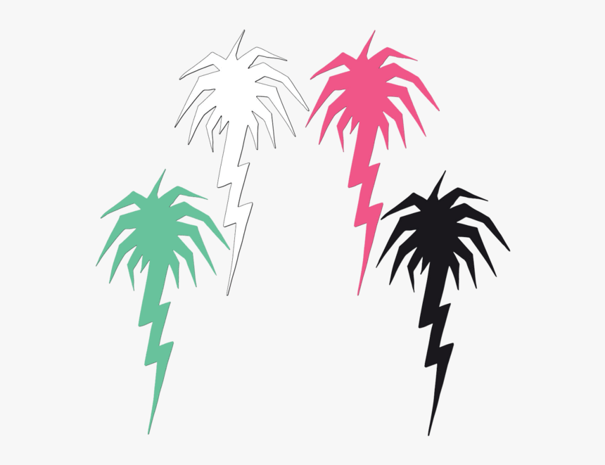 Lightning Palm Tree Diecut Sticker Pack - Capita Spring Break, HD Png Download, Free Download