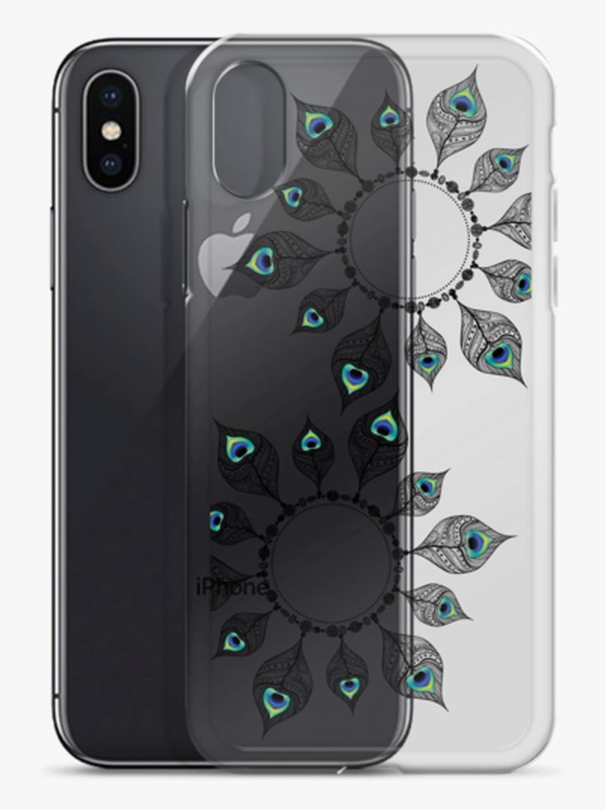 Peacock Feather Circles Iphone Case - Iphone, HD Png Download, Free Download