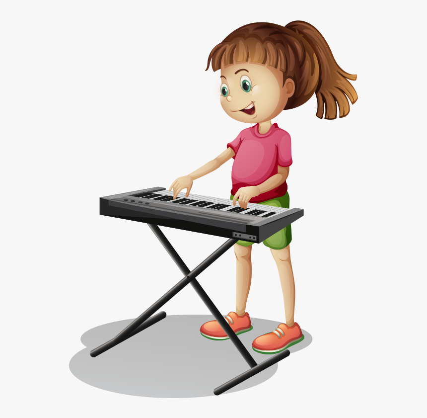 Child Playing Keyboard Png - 3 Tipos De Instrumentos Musicales, Transparent Png, Free Download