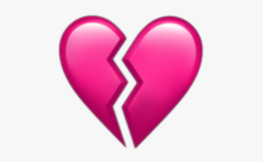 #pink #broken #heart #emoji #overlay #edit #shattered - Heart, HD Png Download, Free Download