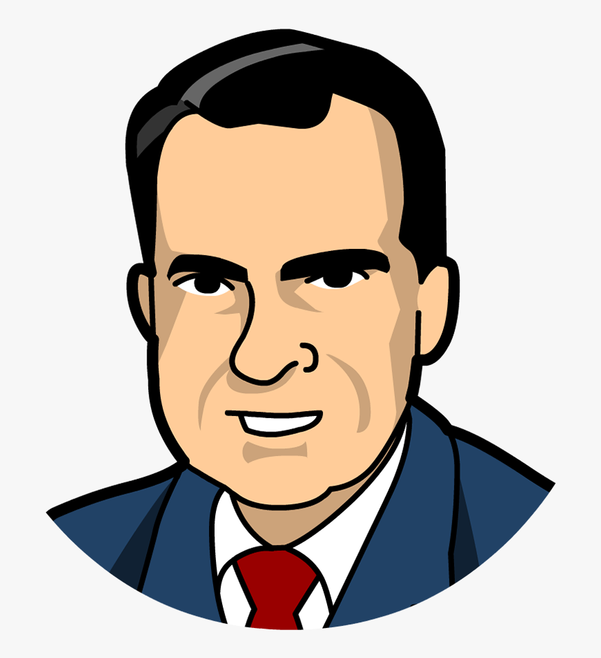 Richard Nixon Cartoon Face Clipart , Png Download - Cartoon, Transparent Png, Free Download