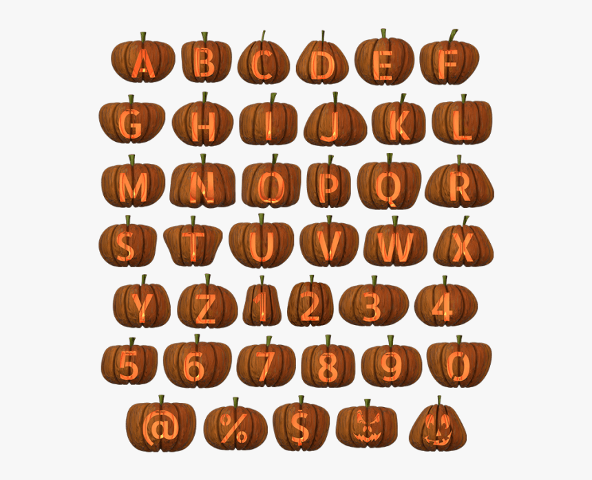 Jack O Lantern Alphabet, HD Png Download, Free Download