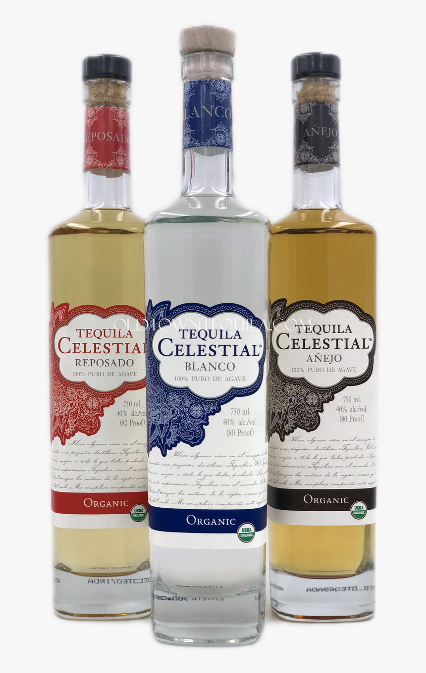 Celestial Organic Tequila Set - Glass Bottle, HD Png Download, Free Download