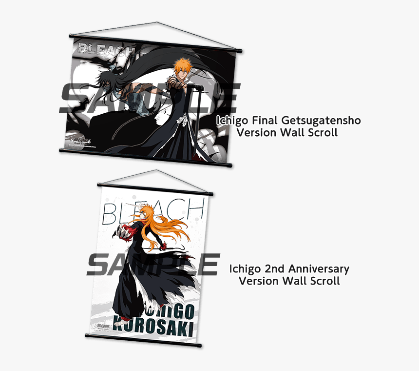 Brave Souls Wall Scrolls - Bleach Brave Souls 2nd Anniversary Ichigo, HD Png Download, Free Download