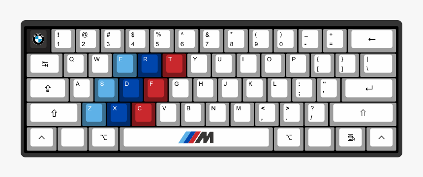 M Power By Skeletor 61-key Custom Mechanical Keyboard, HD Png Download, Free Download