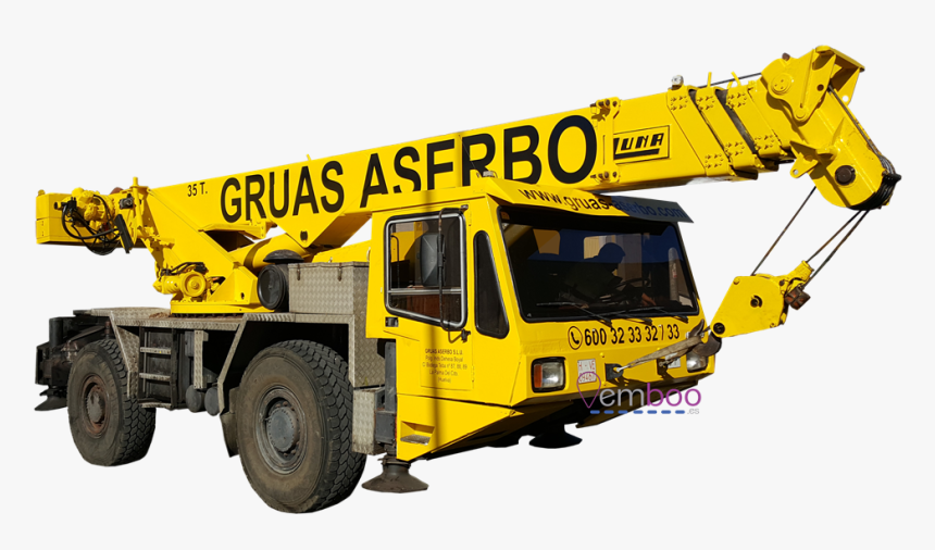 Crane Tow Truck Camió Grua Vehicle - Crane, HD Png Download, Free Download