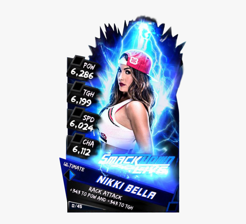 Nikkibella S3 13 Ultimate Christmas Supercard Nikkibella - Wwe Supercard Ultimate Cards, HD Png Download, Free Download