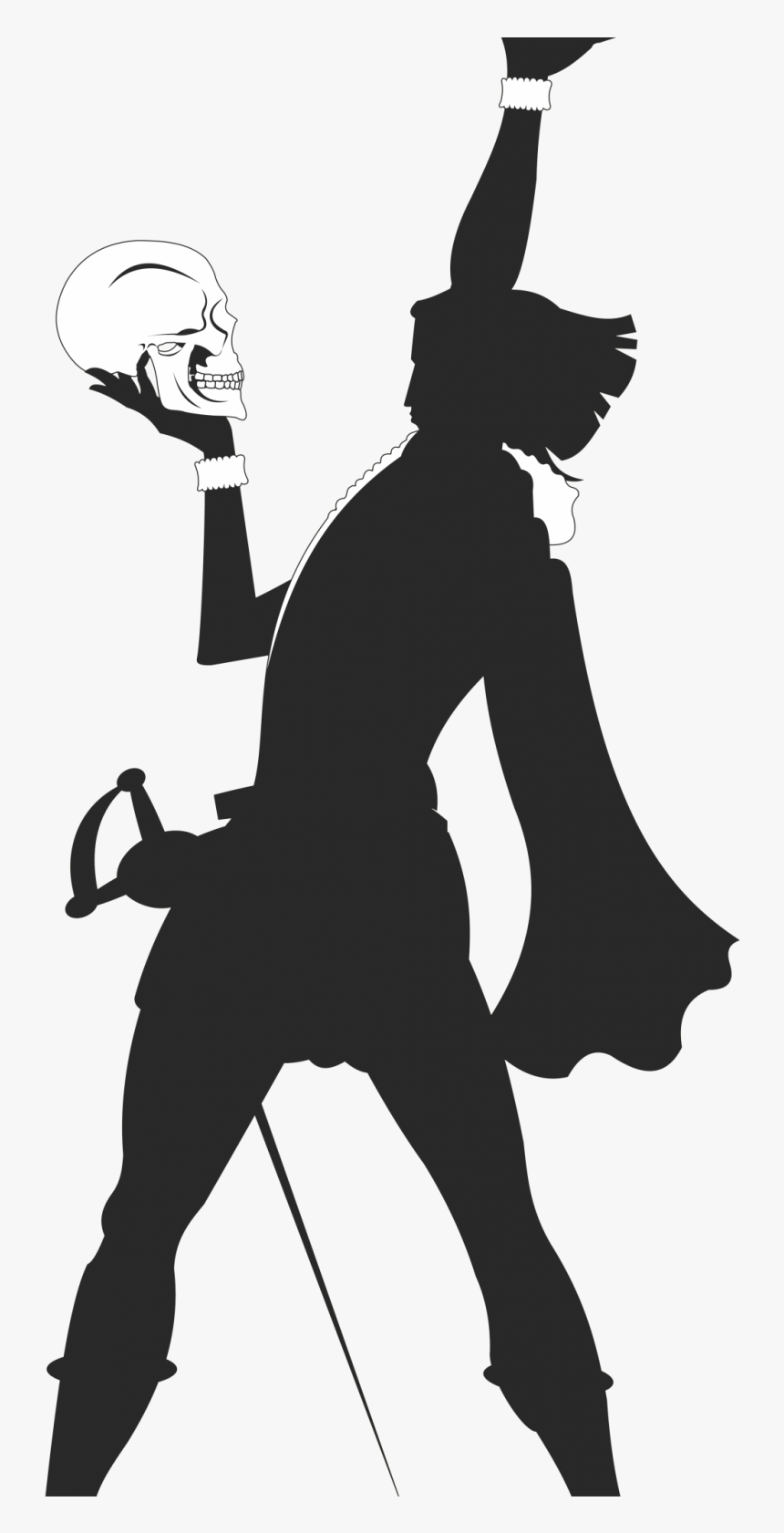 Hamlet Silhouette, HD Png Download, Free Download