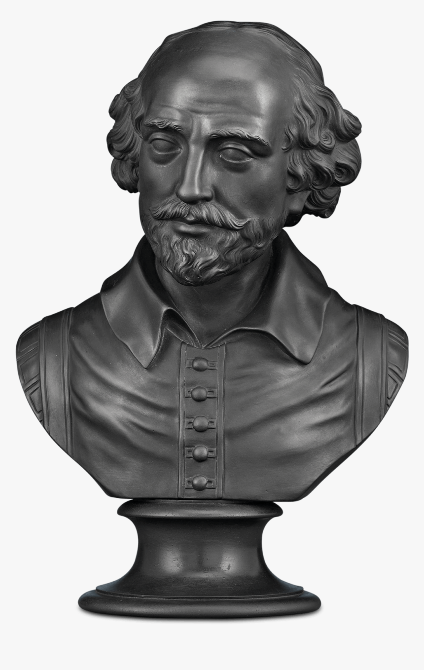 Wedgwood Pays Tribute To The Bard Of Avon In This Black - Shakespeare Bust Png, Transparent Png, Free Download