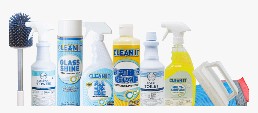 Cleanit Cleaning Supplies - Plastic Bottle, HD Png Download, Free Download