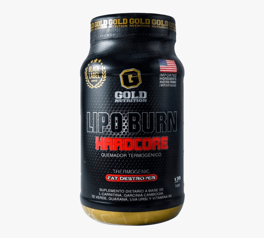 Lipo Black Burn Hardcore Gold Nutrition - Energy Shot, HD Png Download, Free Download