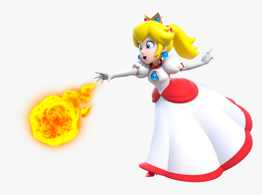 Princess Peach Fire Flower, HD Png Download, Free Download