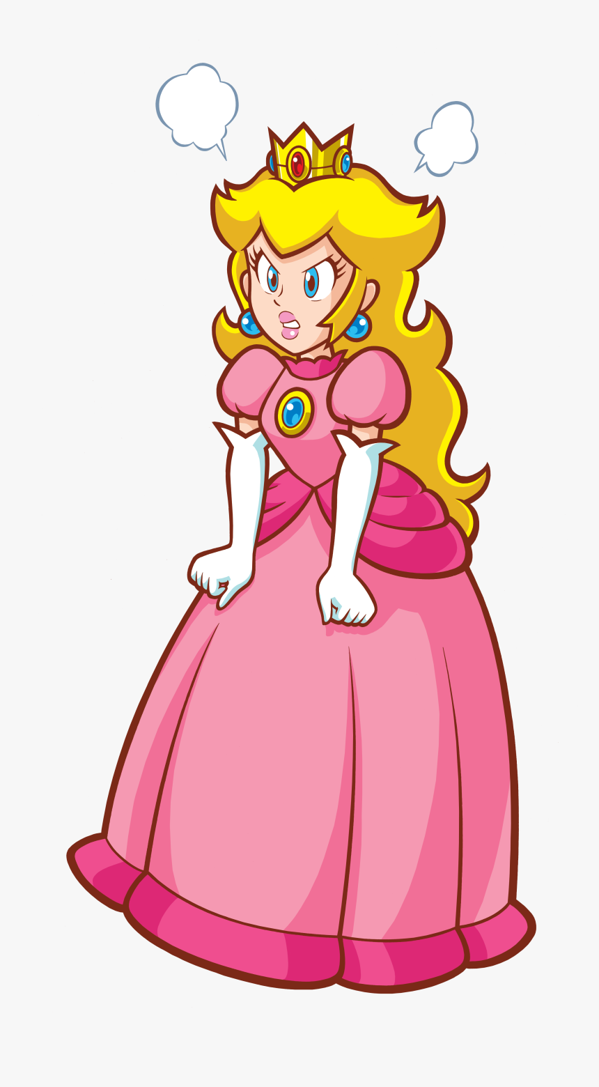 Super Princess Peach Angry Clipart , Png Download - Super Princess ...