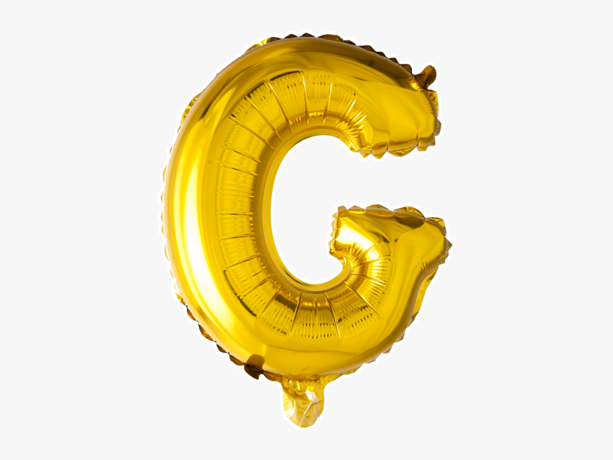 Foilballoon G , 40" - G Balloon Gold Png, Transparent Png, Free Download