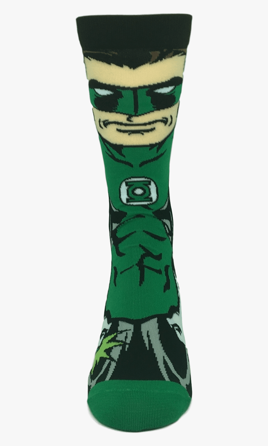 Dc Comics Green Lantern 360 Superhero Socks - Sock, HD Png Download, Free Download