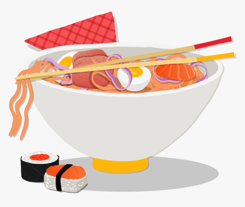 Transparent Spaghetti Clipart - Ramen Bowl Anime Transparent Background, HD Png Download, Free Download