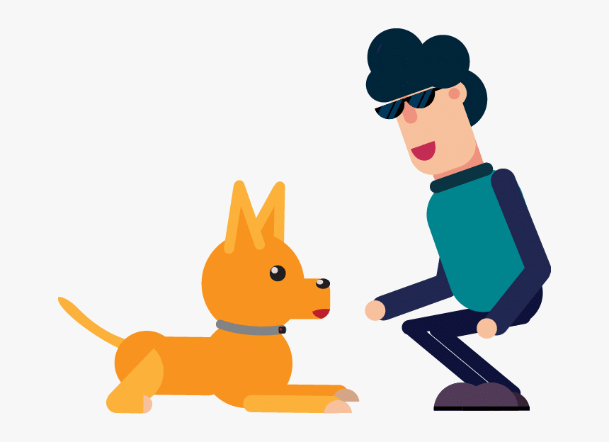 Train Dog To Sit Clipart, HD Png Download, Free Download