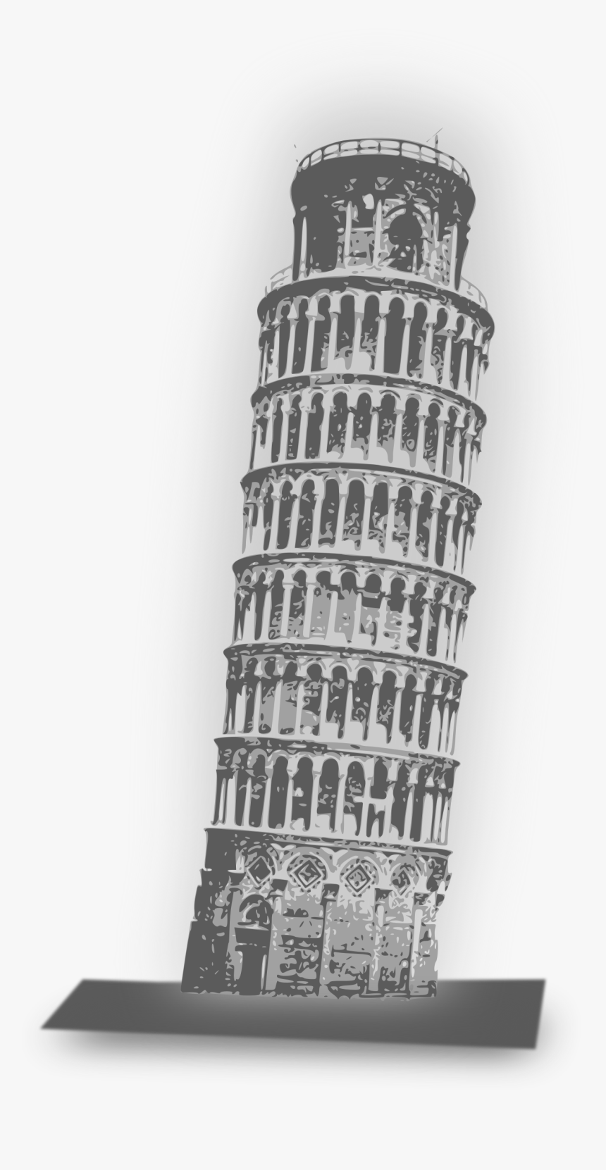 Tower Clipart Pisa Clipart - Leaning Tower Of Pisa Png, Transparent Png, Free Download