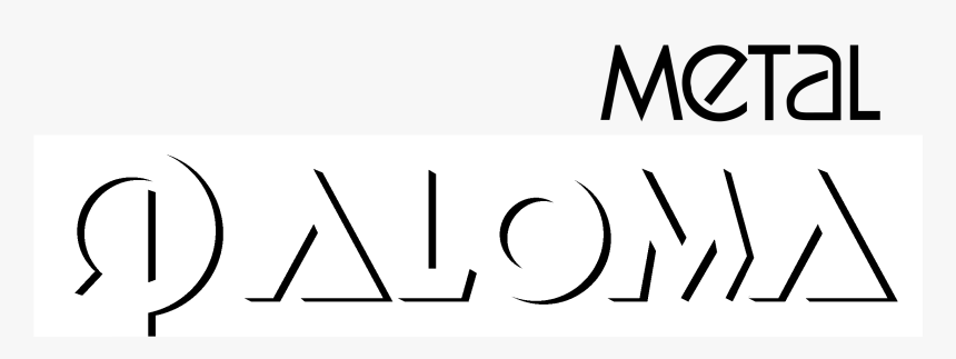 Paloma Metal Logo Black And White - Line Art, HD Png Download, Free Download