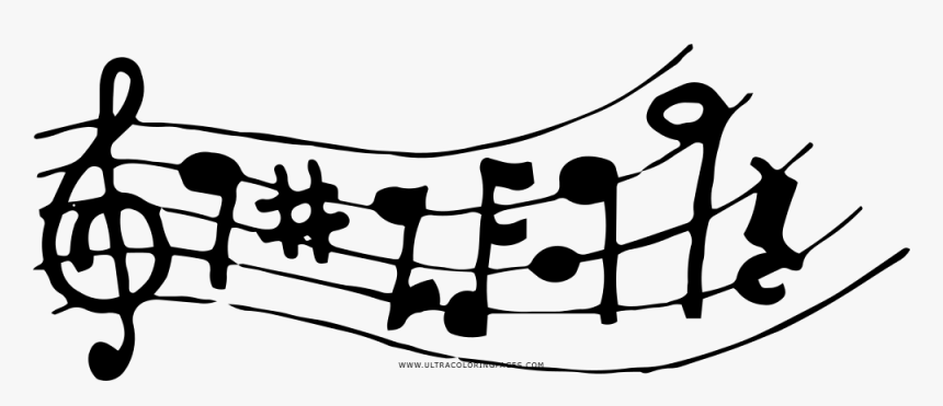 Notas Musicales Pagina Para Colorear Hd Png Download Kindpng