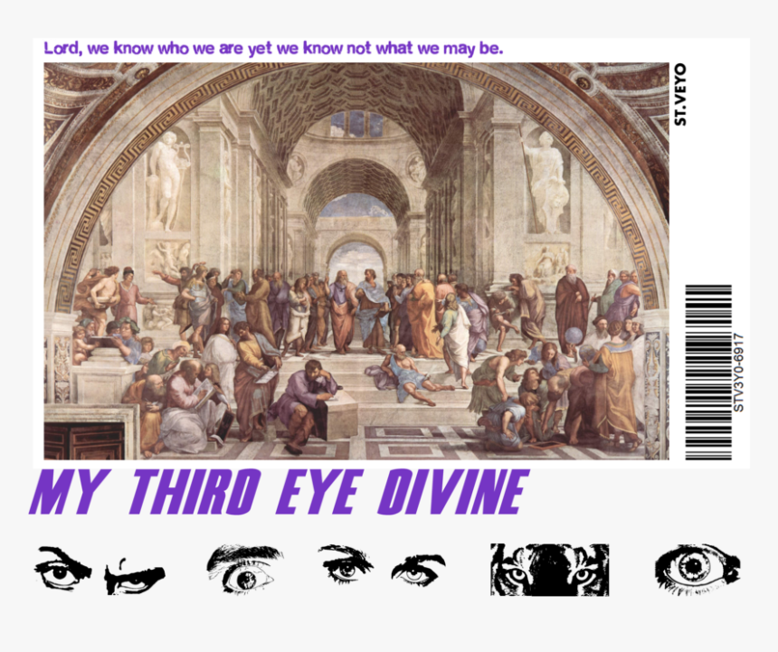 Transparent Third Eye Png - Raphael (stanza Della Segnatura In The Vatican En, Png Download, Free Download