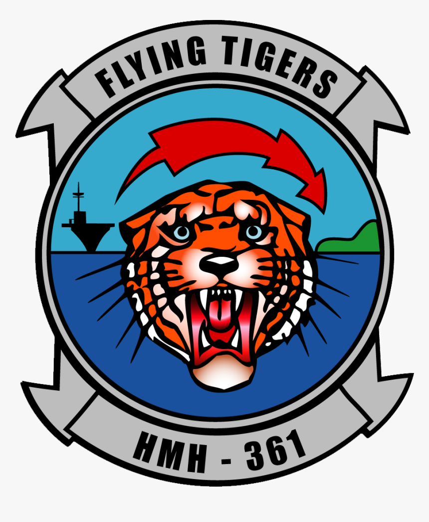 Hmh-361 Insignia - Hmh 361 Flying Tigers, HD Png Download, Free Download