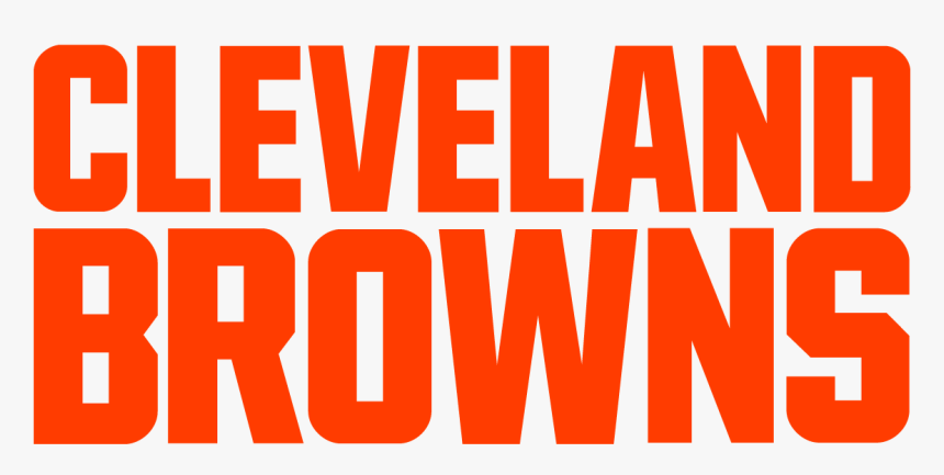 Cleveland Browns Wordmark Logo Vector - Orange, HD Png Download, Free Download