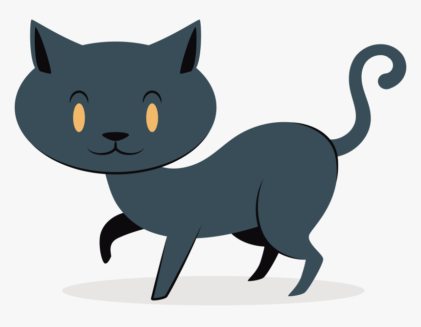 Transparent Black Cat Png - Domestic Short-haired Cat, Png Download, Free Download